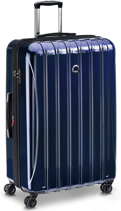 DELSEY PARIS Helium Aero Hardside Expandable Luggage with Spinner Wheels, Brick Red, Carry-On Plus 21 Inch