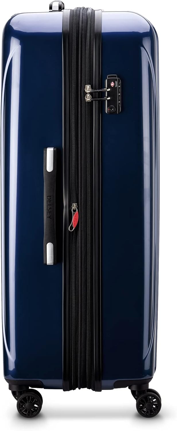 DELSEY PARIS Helium Aero Hardside Expandable Luggage with Spinner Wheels, Brick Red, Carry-On Plus 21 Inch