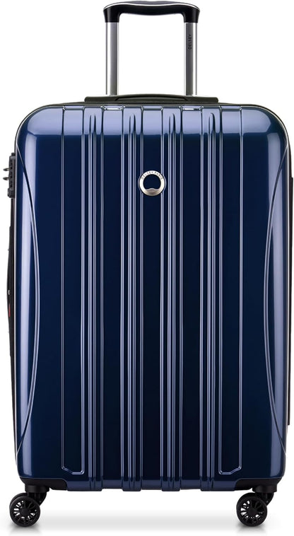 DELSEY PARIS Helium Aero Hardside Expandable Luggage with Spinner Wheels, Brick Red, Carry-On Plus 21 Inch