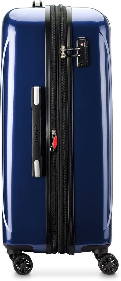 DELSEY PARIS Helium Aero Hardside Expandable Luggage with Spinner Wheels, Brick Red, Carry-On Plus 21 Inch