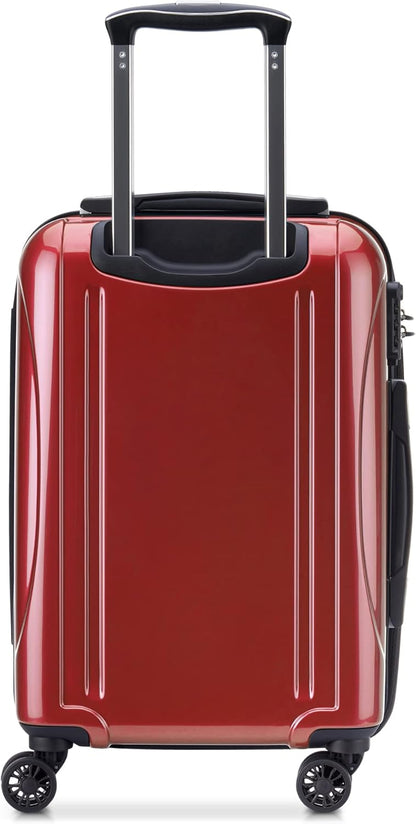 DELSEY PARIS Helium Aero Hardside Expandable Luggage with Spinner Wheels, Brick Red, Carry-On Plus 21 Inch