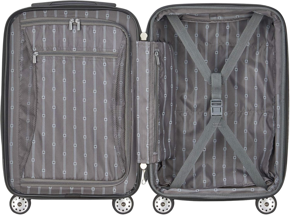 DELSEY PARIS Helium Aero Hardside Expandable Luggage with Spinner Wheels, Brick Red, Carry-On Plus 21 Inch