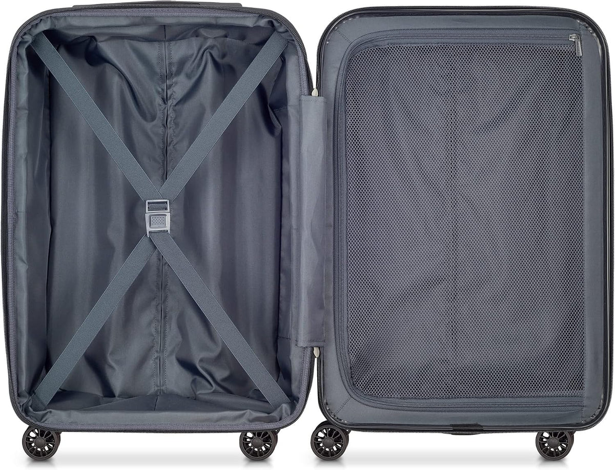 DELSEY PARIS Helium Aero Hardside Expandable Luggage with Spinner Wheels, Brick Red, Carry-On Plus 21 Inch