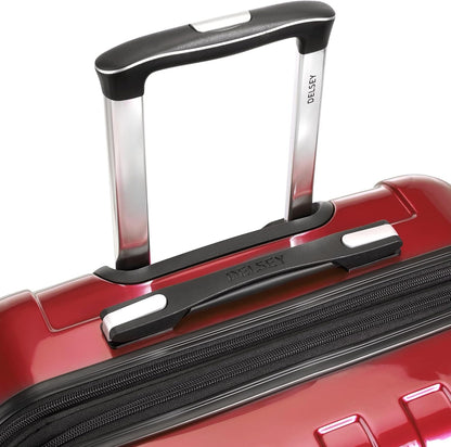 DELSEY PARIS Helium Aero Hardside Expandable Luggage with Spinner Wheels, Brick Red, Carry-On Plus 21 Inch