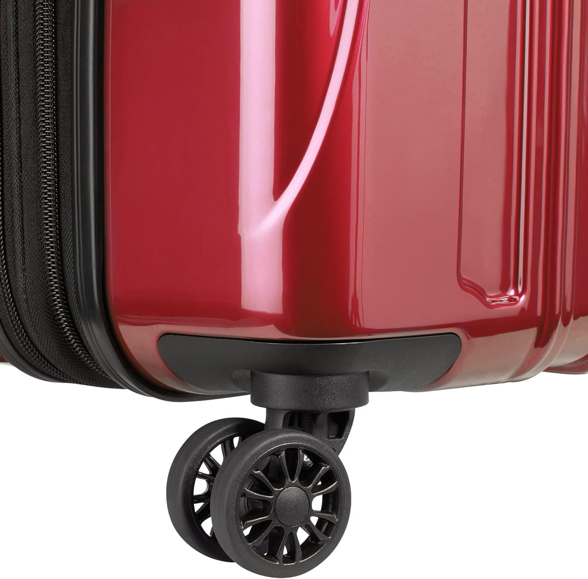 DELSEY PARIS Helium Aero Hardside Expandable Luggage with Spinner Wheels, Brick Red, Carry-On Plus 21 Inch