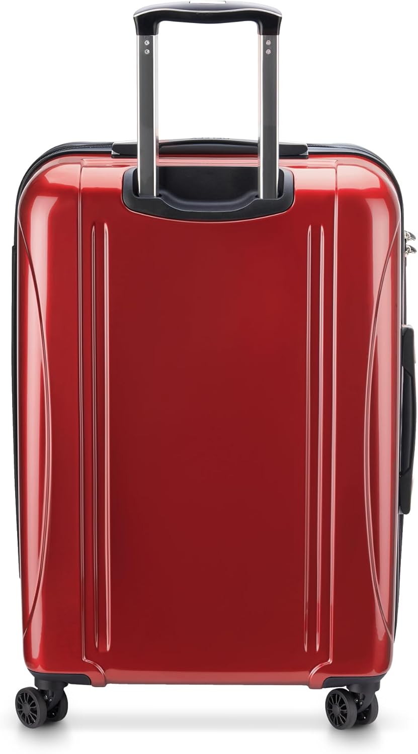 DELSEY PARIS Helium Aero Hardside Expandable Luggage with Spinner Wheels, Brick Red, Carry-On Plus 21 Inch