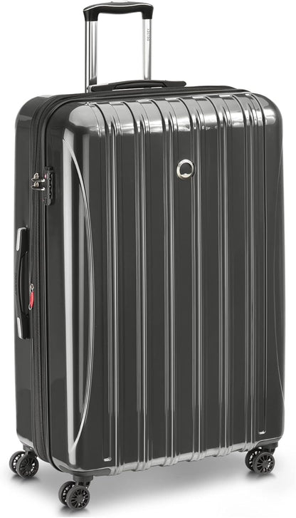 DELSEY PARIS Helium Aero Hardside Expandable Luggage with Spinner Wheels, Brick Red, Carry-On Plus 21 Inch