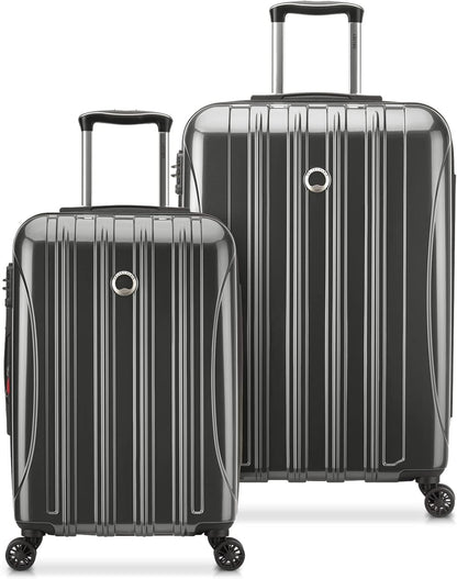 DELSEY PARIS Helium Aero Hardside Expandable Luggage with Spinner Wheels, Brick Red, Carry-On Plus 21 Inch
