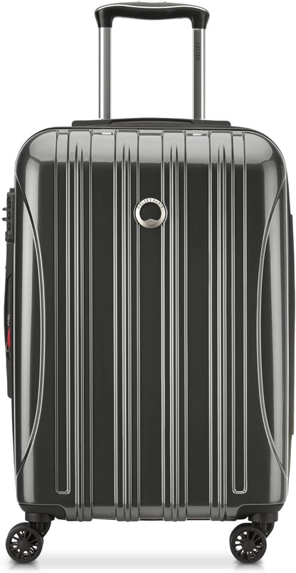 DELSEY PARIS Helium Aero Hardside Expandable Luggage with Spinner Wheels, Brick Red, Carry-On Plus 21 Inch
