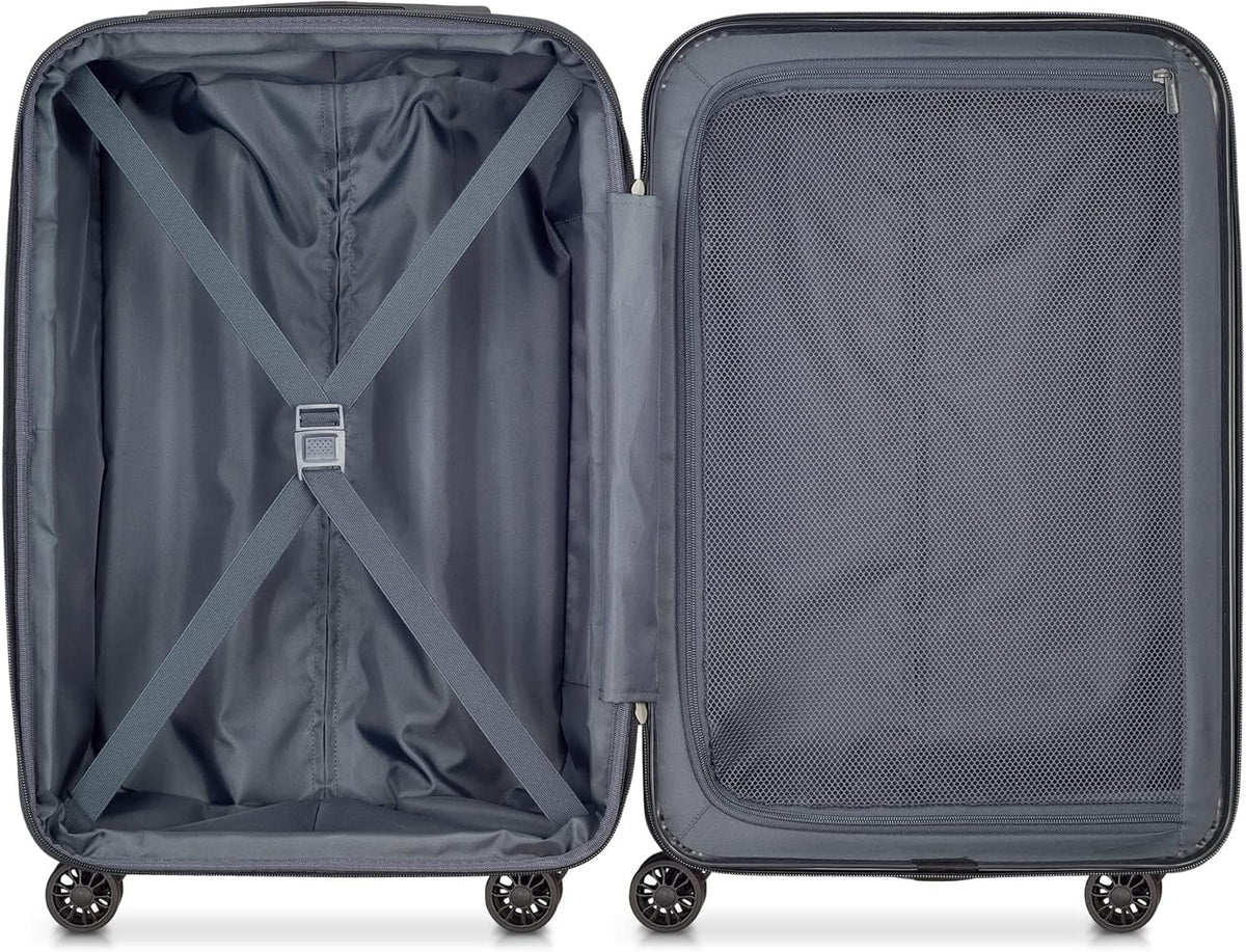 DELSEY PARIS Helium Aero Hardside Expandable Luggage with Spinner Wheels, Brick Red, Carry-On Plus 21 Inch