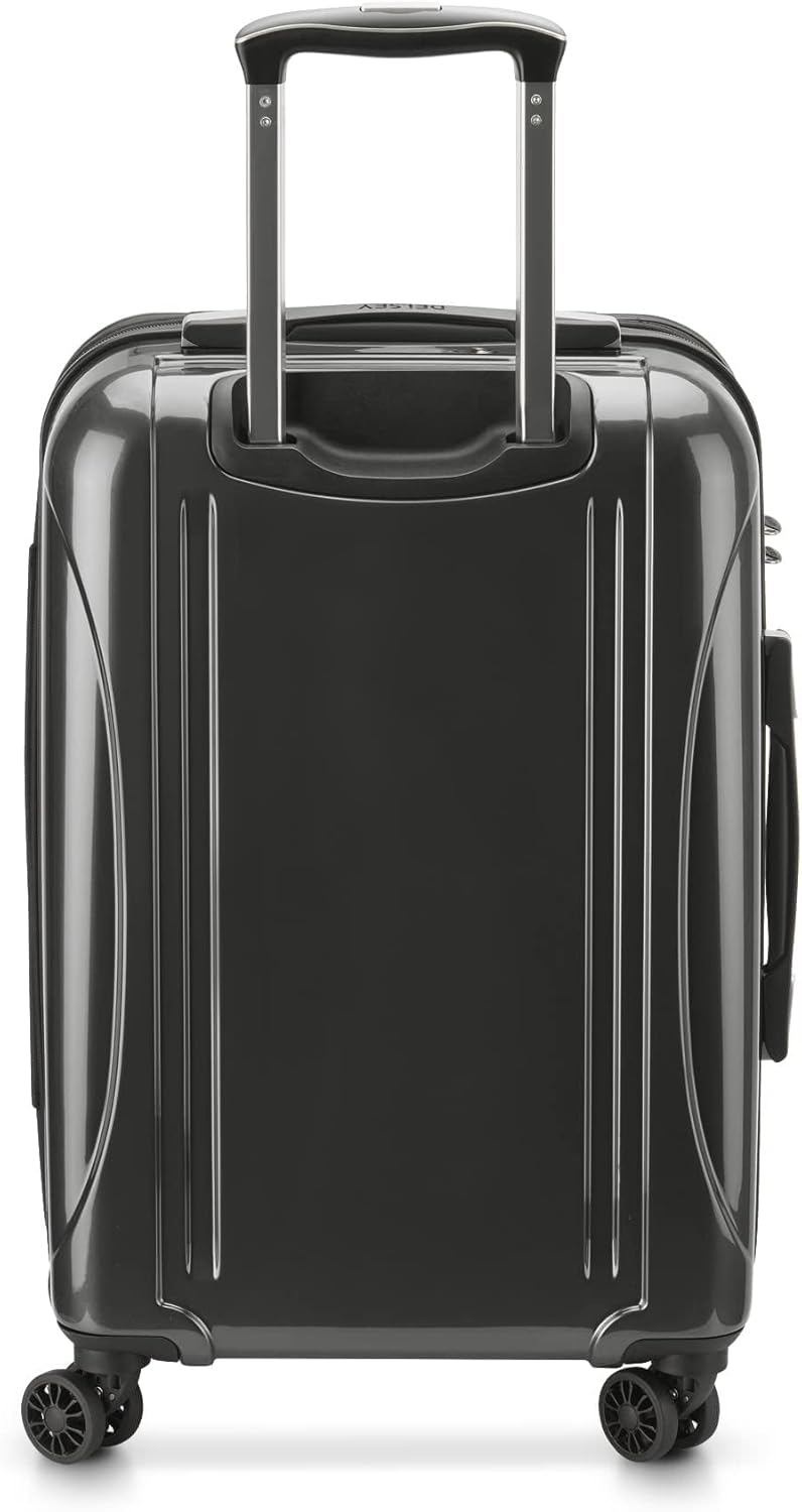 DELSEY PARIS Helium Aero Hardside Expandable Luggage with Spinner Wheels, Brick Red, Carry-On Plus 21 Inch