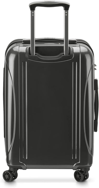 DELSEY PARIS Helium Aero Hardside Expandable Luggage with Spinner Wheels, Brick Red, Carry-On Plus 21 Inch