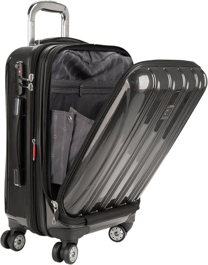 DELSEY PARIS Helium Aero Hardside Expandable Luggage with Spinner Wheels, Brick Red, Carry-On Plus 21 Inch