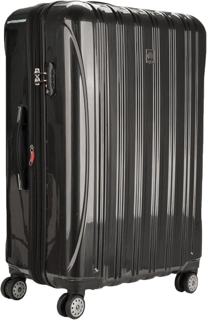 DELSEY PARIS Helium Aero Hardside Expandable Luggage with Spinner Wheels, Brick Red, Carry-On Plus 21 Inch