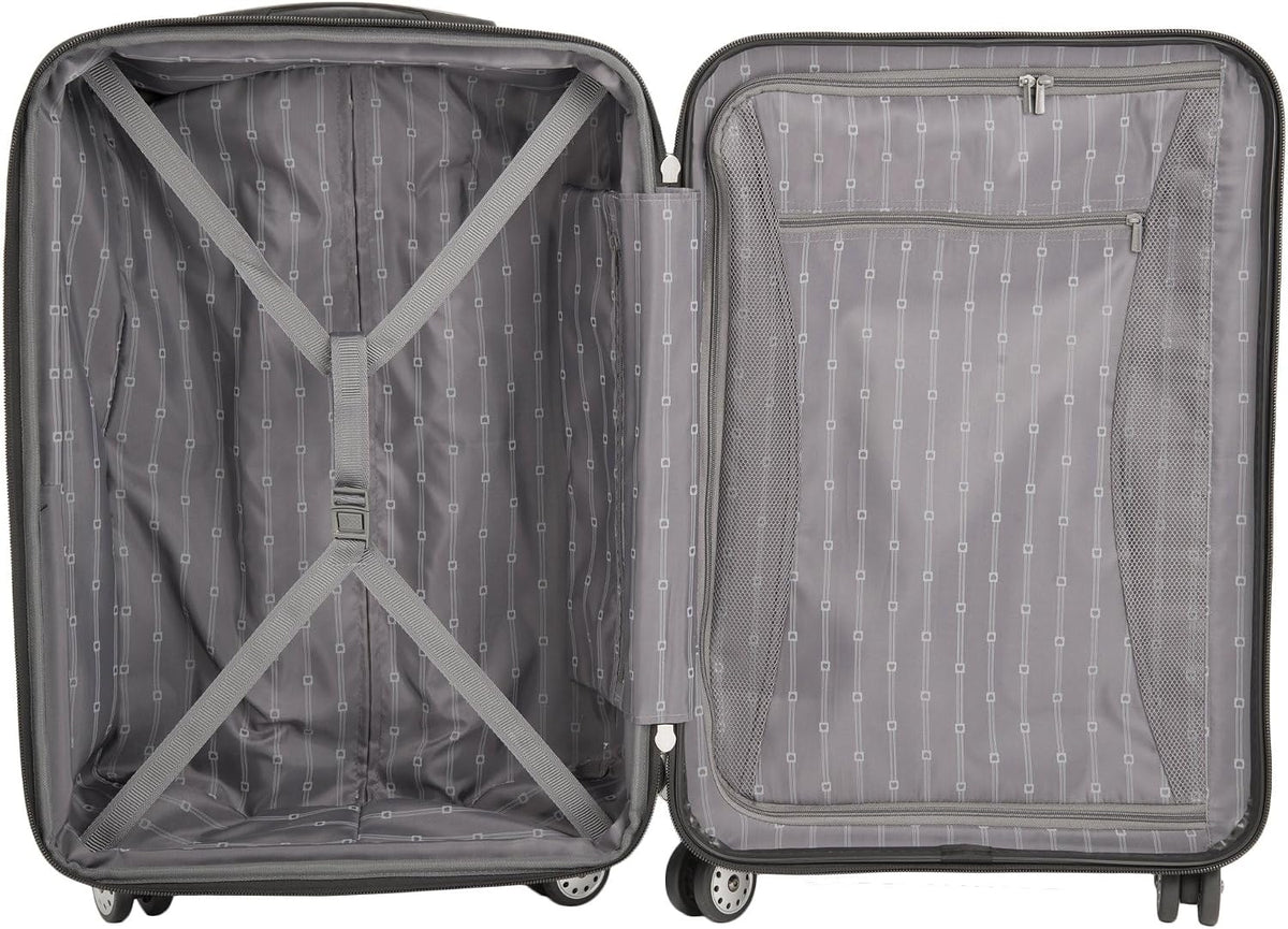 DELSEY PARIS Helium Aero Hardside Expandable Luggage with Spinner Wheels, Brick Red, Carry-On Plus 21 Inch