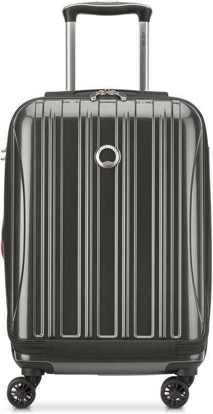 DELSEY PARIS Helium Aero Hardside Expandable Luggage with Spinner Wheels, Brick Red, Carry-On Plus 21 Inch