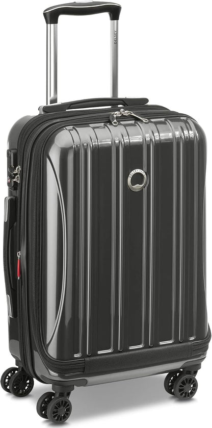 DELSEY PARIS Helium Aero Hardside Expandable Luggage with Spinner Wheels, Brick Red, Carry-On Plus 21 Inch