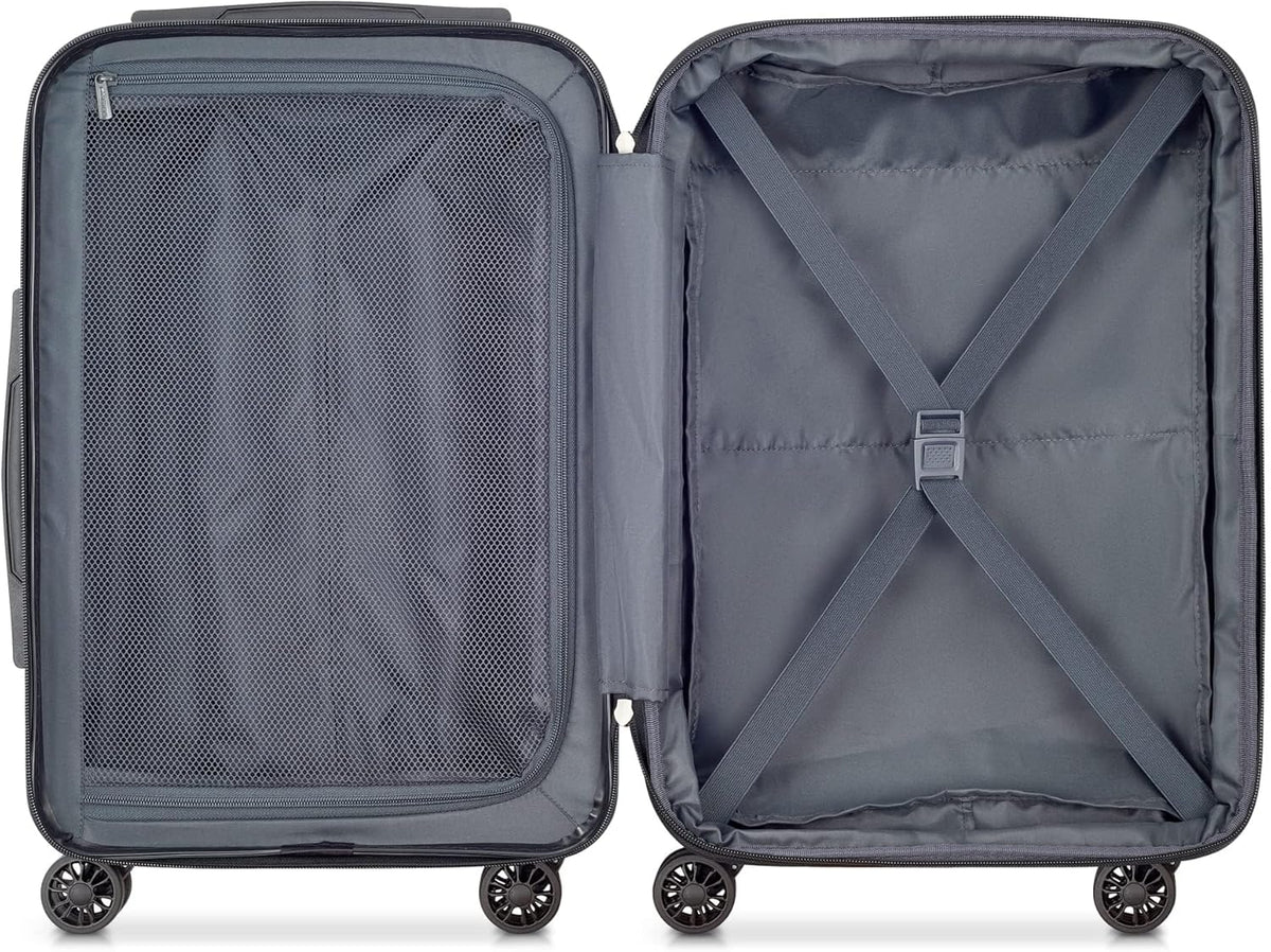 DELSEY PARIS Helium Aero Hardside Expandable Luggage with Spinner Wheels, Brick Red, Carry-On Plus 21 Inch