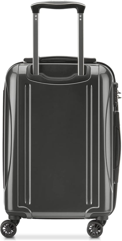 DELSEY PARIS Helium Aero Hardside Expandable Luggage with Spinner Wheels, Brick Red, Carry-On Plus 21 Inch