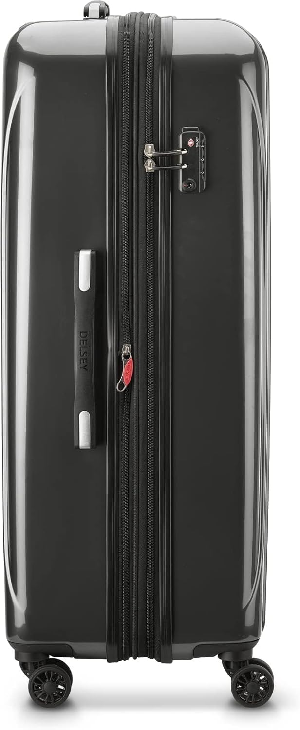 DELSEY PARIS Helium Aero Hardside Expandable Luggage with Spinner Wheels, Brick Red, Carry-On Plus 21 Inch