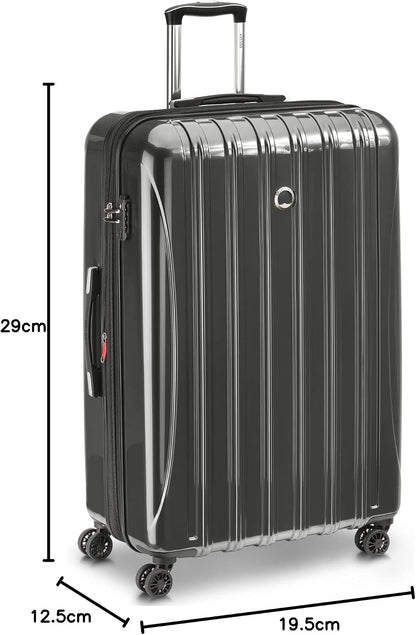 DELSEY PARIS Helium Aero Hardside Expandable Luggage with Spinner Wheels, Brick Red, Carry-On Plus 21 Inch