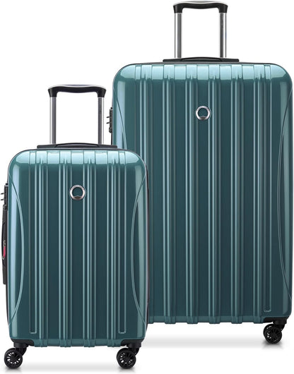 DELSEY PARIS Helium Aero Hardside Expandable Luggage with Spinner Wheels, Brick Red, Carry-On Plus 21 Inch