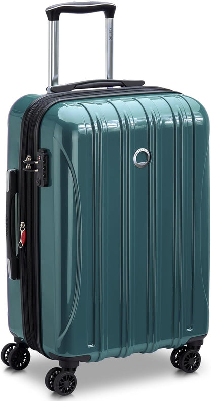DELSEY PARIS Helium Aero Hardside Expandable Luggage with Spinner Wheels, Brick Red, Carry-On Plus 21 Inch