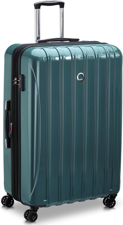 DELSEY PARIS Helium Aero Hardside Expandable Luggage with Spinner Wheels, Brick Red, Carry-On Plus 21 Inch