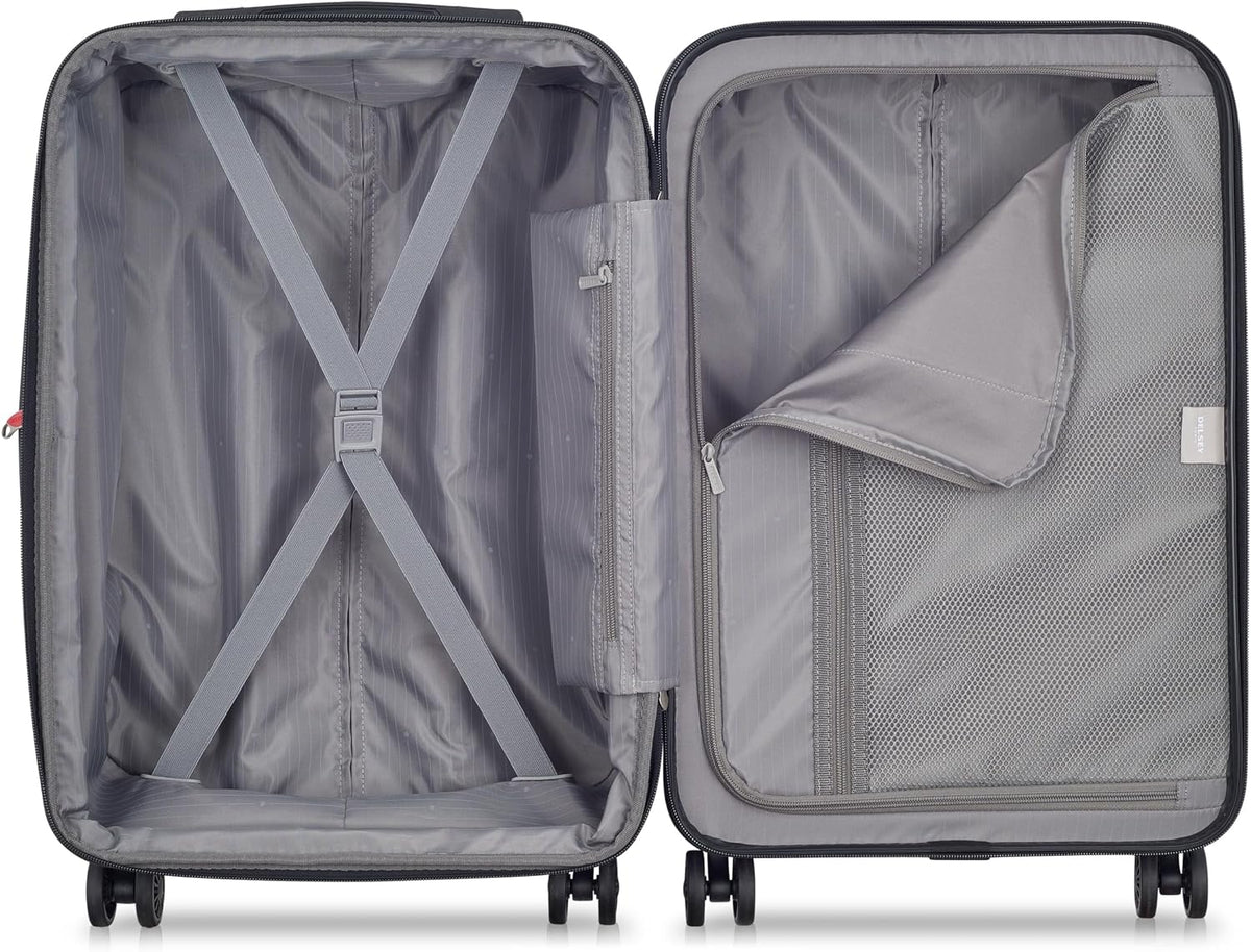 DELSEY PARIS Helium Aero Hardside Expandable Luggage with Spinner Wheels, Brick Red, Carry-On Plus 21 Inch