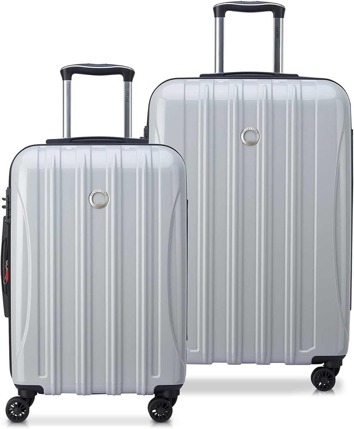 DELSEY PARIS Helium Aero Hardside Expandable Luggage with Spinner Wheels, Brick Red, Carry-On Plus 21 Inch
