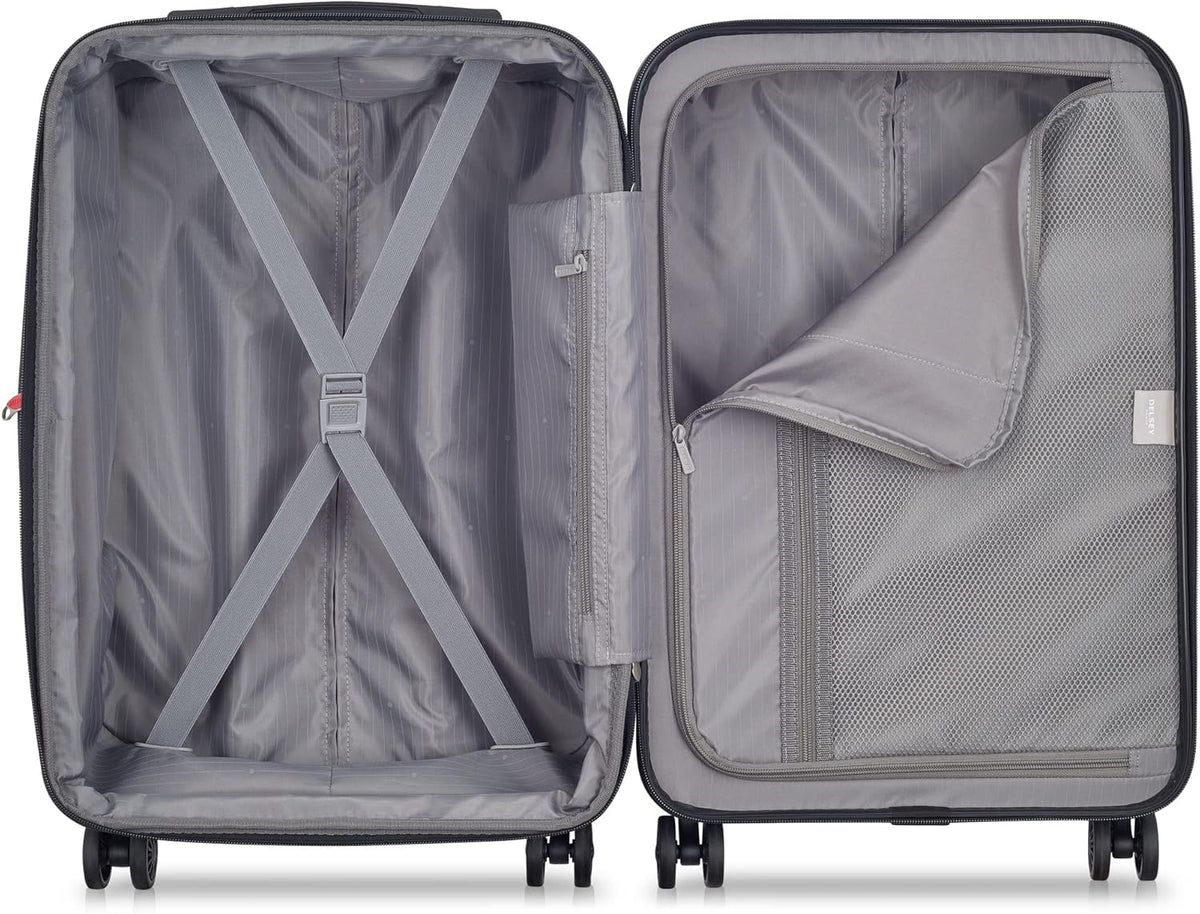 DELSEY PARIS Helium Aero Hardside Expandable Luggage with Spinner Wheels, Brick Red, Carry-On Plus 21 Inch