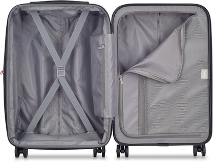 DELSEY PARIS Helium Aero Hardside Expandable Luggage with Spinner Wheels, Brick Red, Carry-On Plus 21 Inch