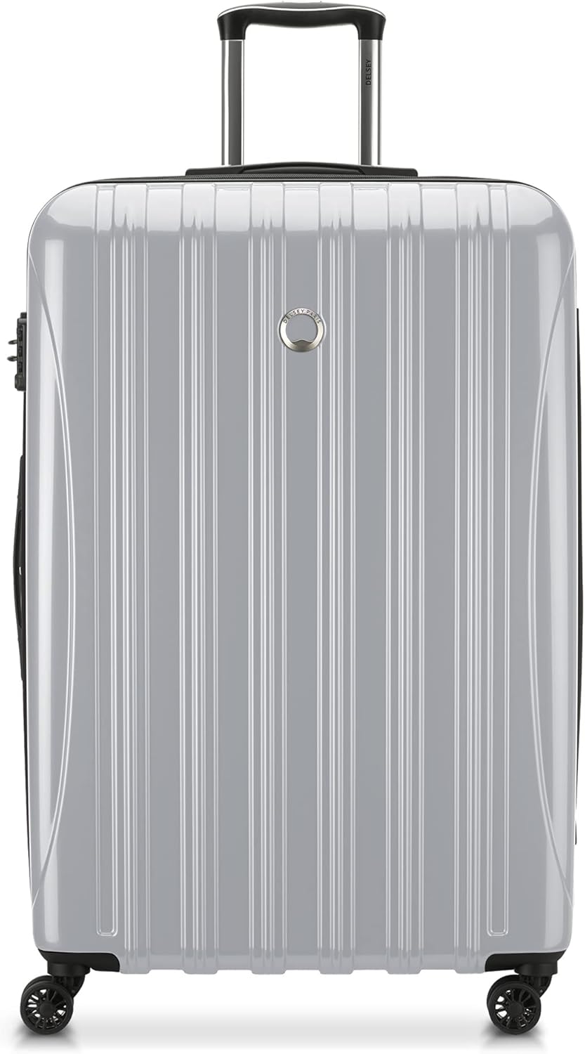 DELSEY PARIS Helium Aero Hardside Expandable Luggage with Spinner Wheels, Brick Red, Carry-On Plus 21 Inch