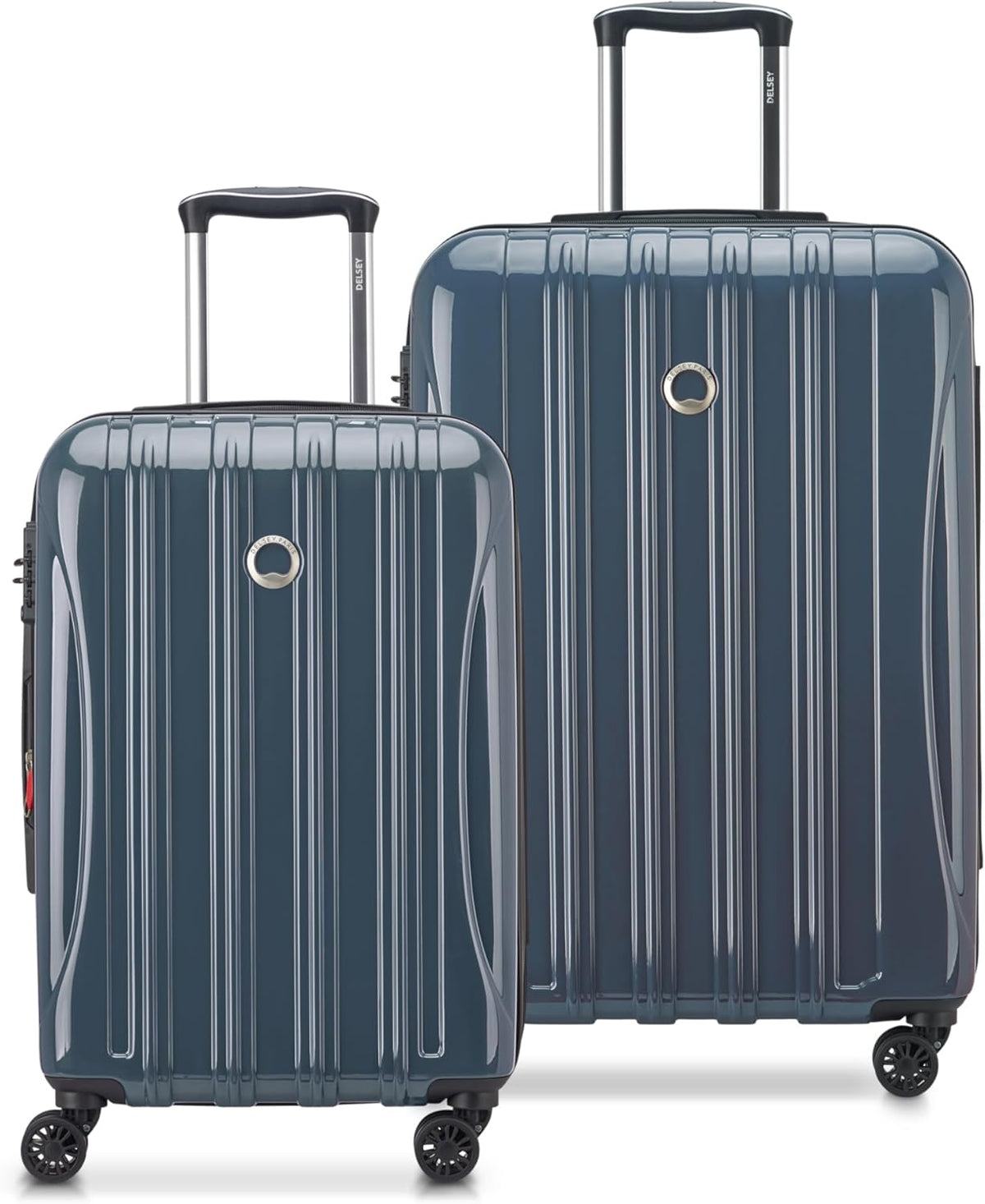 DELSEY PARIS Helium Aero Hardside Expandable Luggage with Spinner Wheels, Brick Red, Carry-On Plus 21 Inch