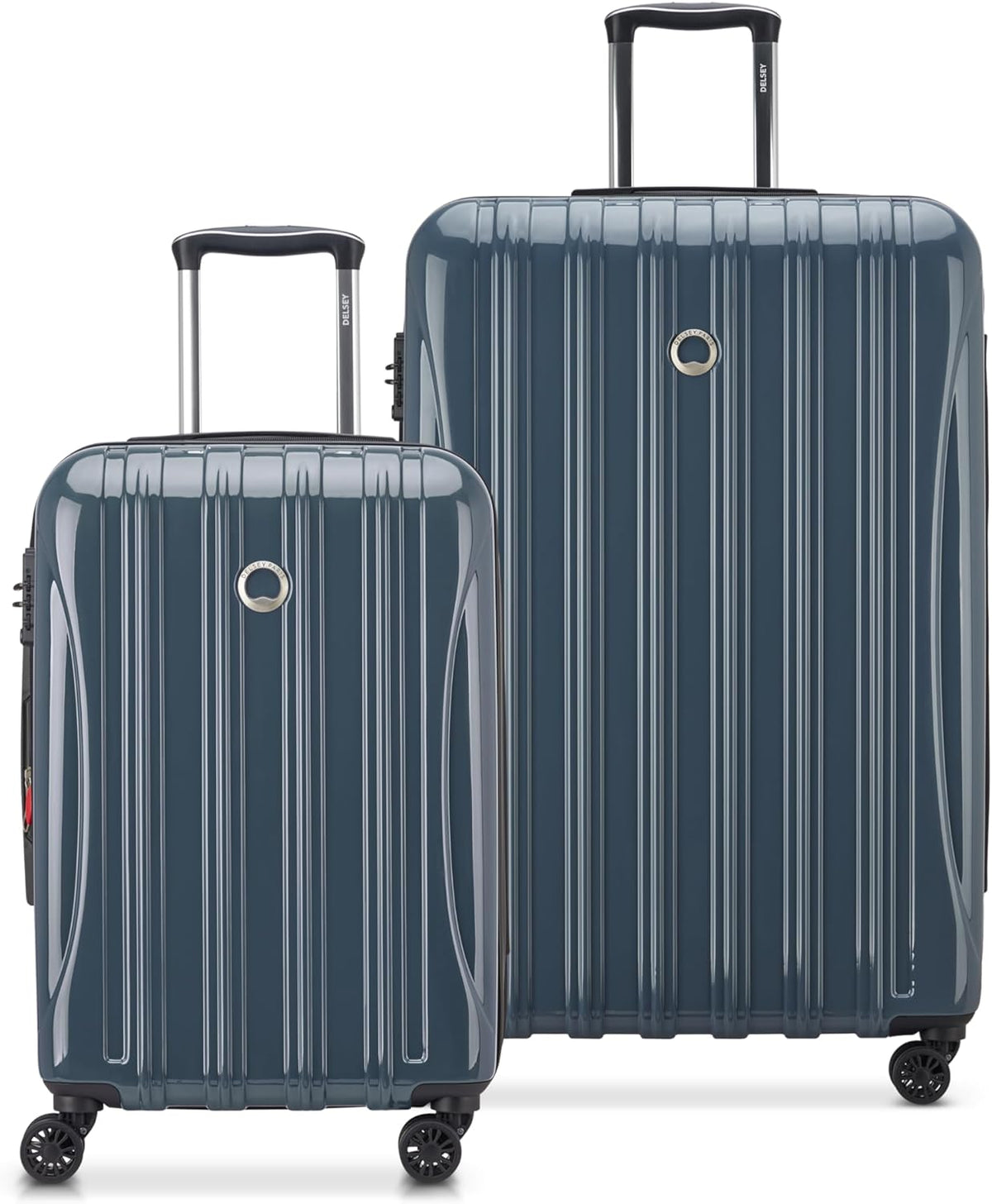 DELSEY PARIS Helium Aero Hardside Expandable Luggage with Spinner Wheels, Brick Red, Carry-On Plus 21 Inch