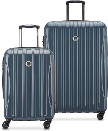 DELSEY PARIS Helium Aero Hardside Expandable Luggage with Spinner Wheels, Brick Red, Carry-On Plus 21 Inch