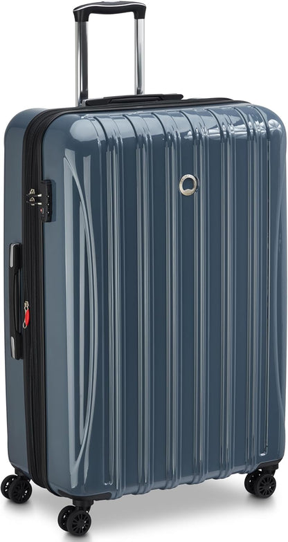 DELSEY PARIS Helium Aero Hardside Expandable Luggage with Spinner Wheels, Brick Red, Carry-On Plus 21 Inch