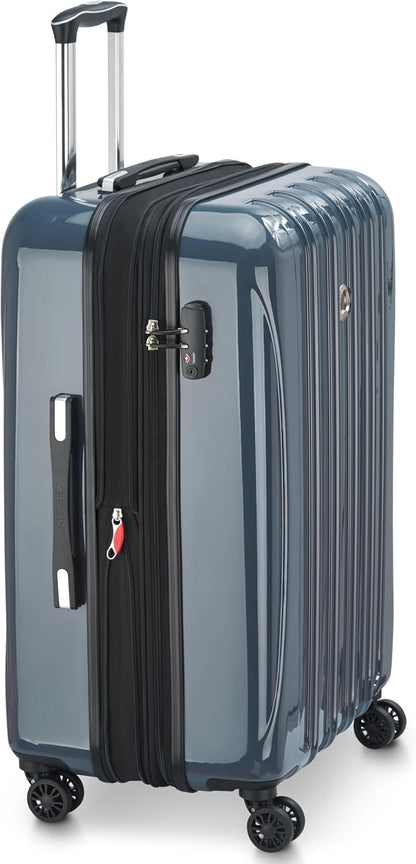 DELSEY PARIS Helium Aero Hardside Expandable Luggage with Spinner Wheels, Brick Red, Carry-On Plus 21 Inch