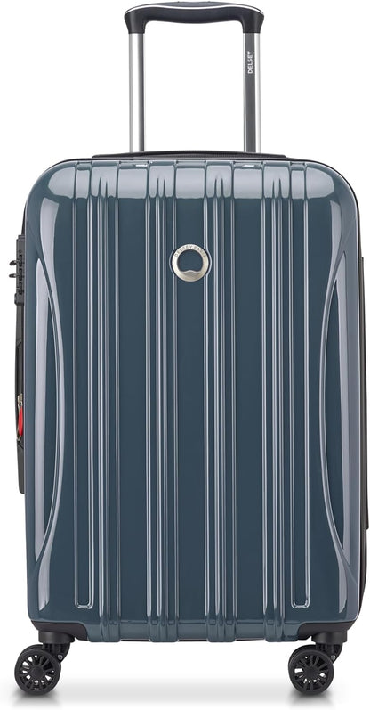 DELSEY PARIS Helium Aero Hardside Expandable Luggage with Spinner Wheels, Brick Red, Carry-On Plus 21 Inch