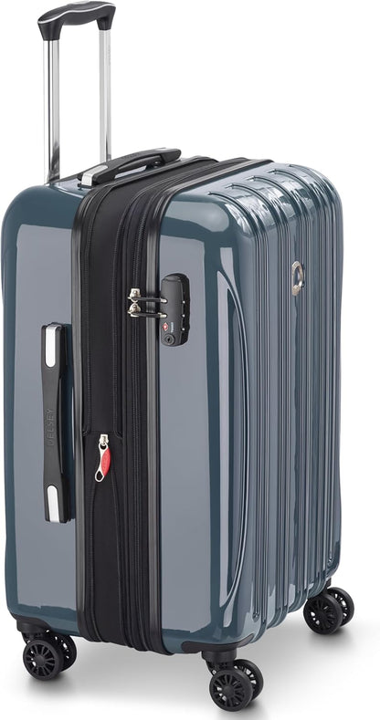 DELSEY PARIS Helium Aero Hardside Expandable Luggage with Spinner Wheels, Brick Red, Carry-On Plus 21 Inch