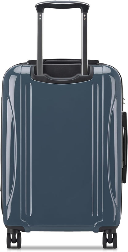 DELSEY PARIS Helium Aero Hardside Expandable Luggage with Spinner Wheels, Brick Red, Carry-On Plus 21 Inch
