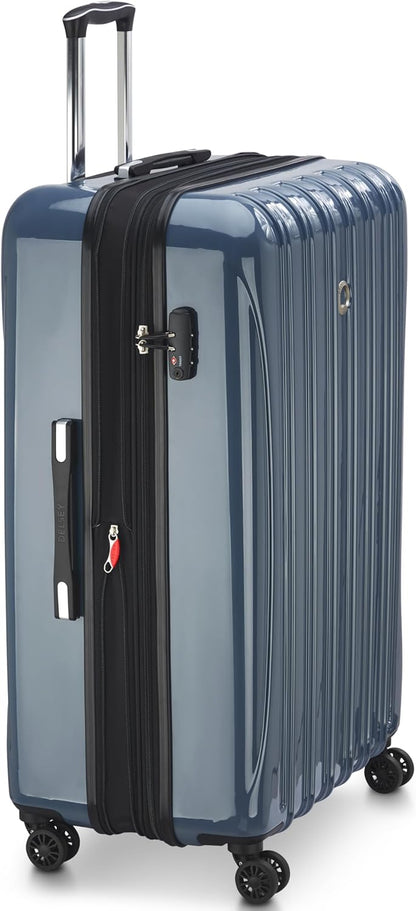 DELSEY PARIS Helium Aero Hardside Expandable Luggage with Spinner Wheels, Brick Red, Carry-On Plus 21 Inch