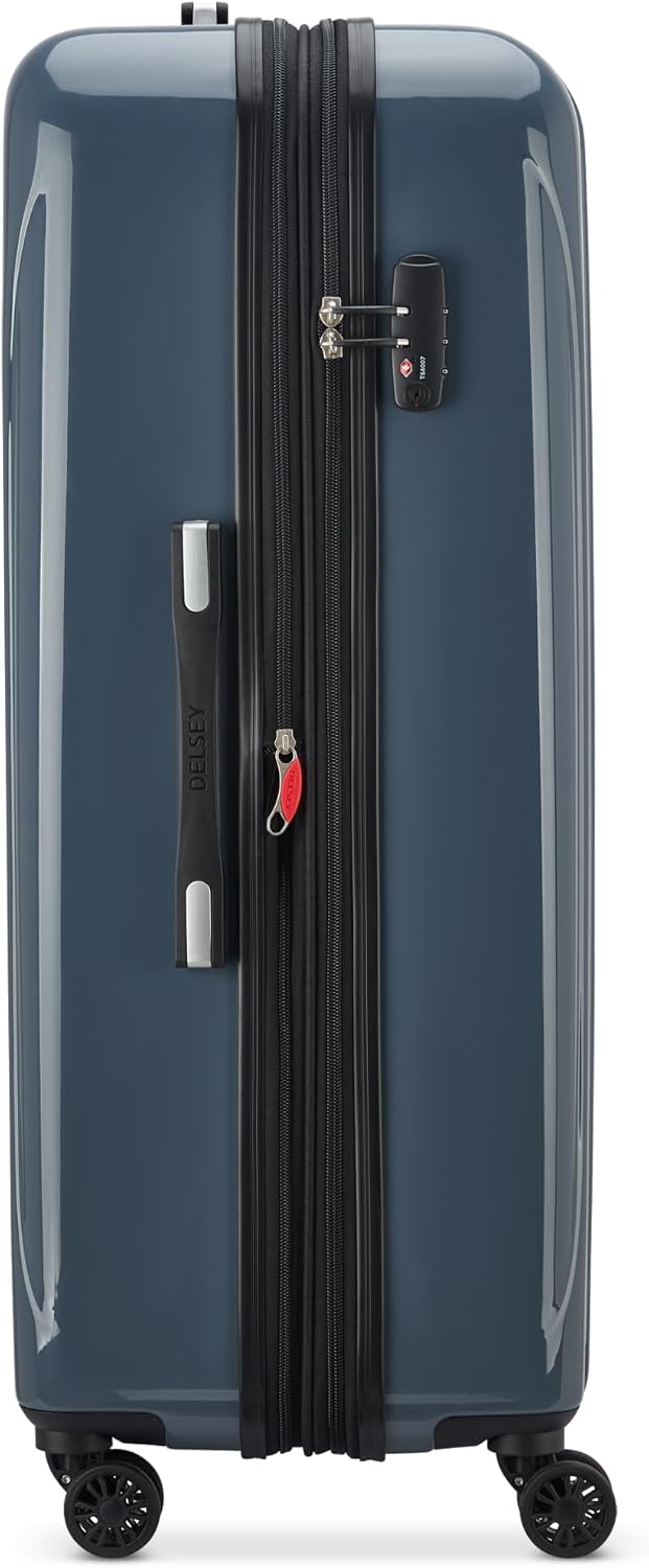 DELSEY PARIS Helium Aero Hardside Expandable Luggage with Spinner Wheels, Brick Red, Carry-On Plus 21 Inch