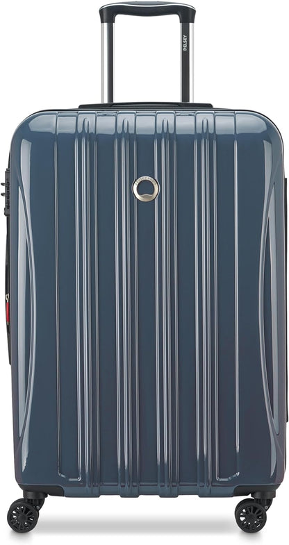 DELSEY PARIS Helium Aero Hardside Expandable Luggage with Spinner Wheels, Brick Red, Carry-On Plus 21 Inch