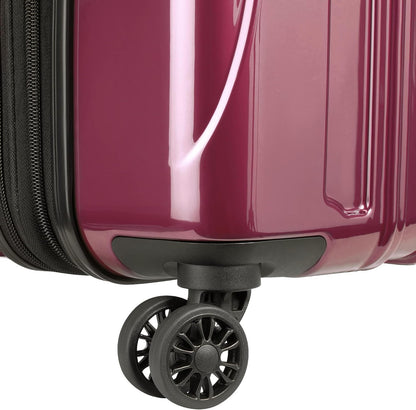 DELSEY PARIS Helium Aero Hardside Expandable Luggage with Spinner Wheels, Brick Red, Carry-On Plus 21 Inch