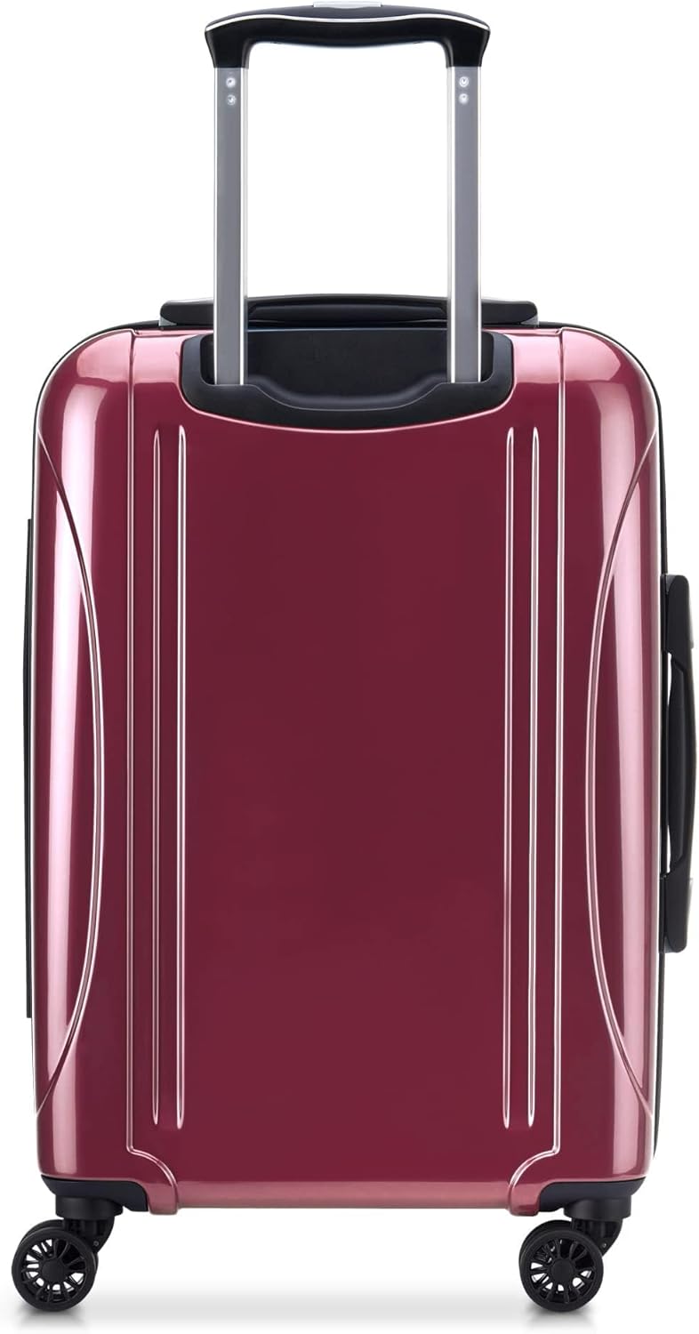 DELSEY PARIS Helium Aero Hardside Expandable Luggage with Spinner Wheels, Brick Red, Carry-On Plus 21 Inch