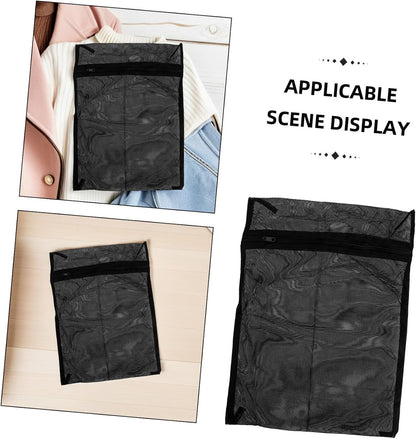 8pcs Mesh Laundry Bags with Zipper Reusable Delicate Wash Pouches for Bras Underwear Socks Protective Net Bags for Washing Machine Use and Travel Clothing Organizer