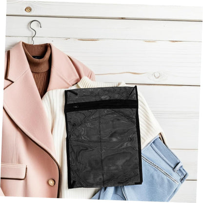 8pcs Mesh Laundry Bags with Zipper Reusable Delicate Wash Pouches for Bras Underwear Socks Protective Net Bags for Washing Machine Use and Travel Clothing Organizer