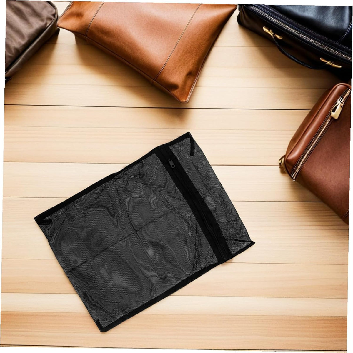 8pcs Mesh Laundry Bags with Zipper Reusable Delicate Wash Pouches for Bras Underwear Socks Protective Net Bags for Washing Machine Use and Travel Clothing Organizer