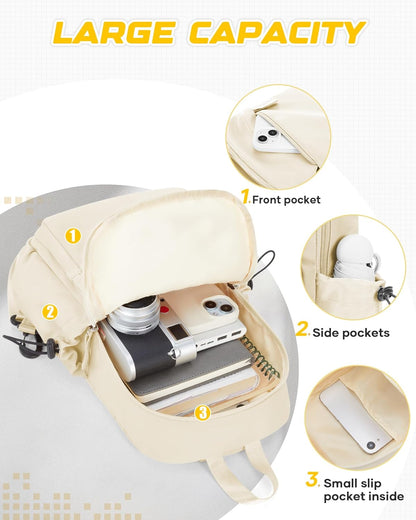 Small Black Sling Crossbody Backpack Shoulder Bag for Men Women, Lightweight One Strap Back Pack Sling Bag Backpack for Hiking Walking Biking Travel Cycling USB Charger Port-Nylon